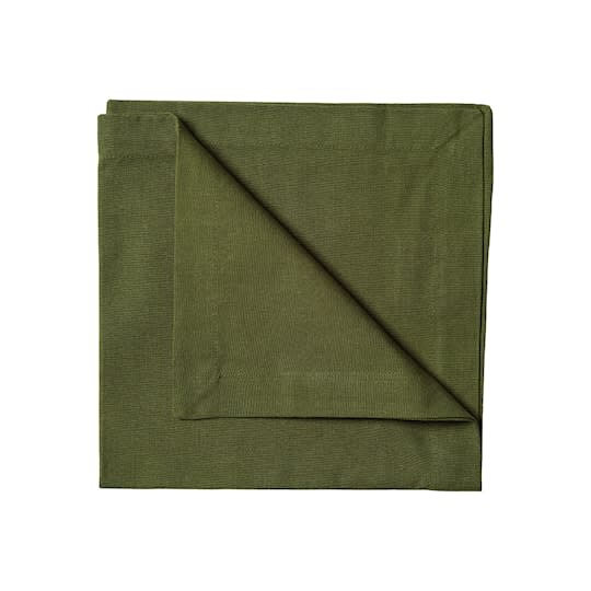 Linum Robert Servett Dark Olive Green 45x45 4-pack