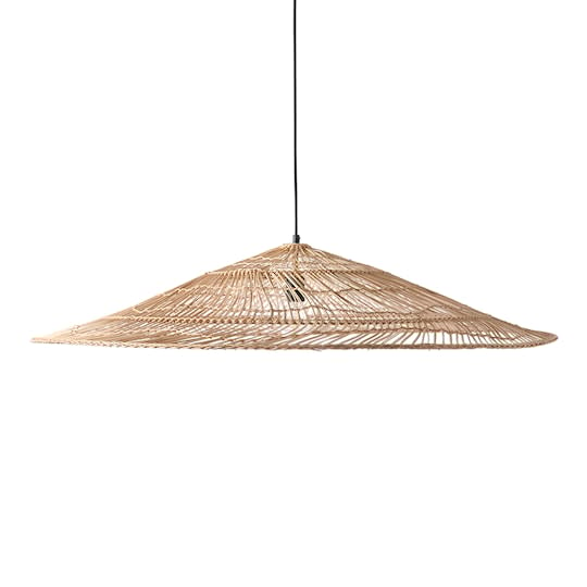 HKliving Wicker Triangle Taklampe Natur Ø103