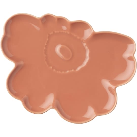 Marimekko Oiva Unikko Lautanen Light Terracotta Ø19