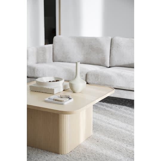 Rowico Home Braden 3-Sitzer Sofa Hellbeige/Weiß Pigmentierte Eiche