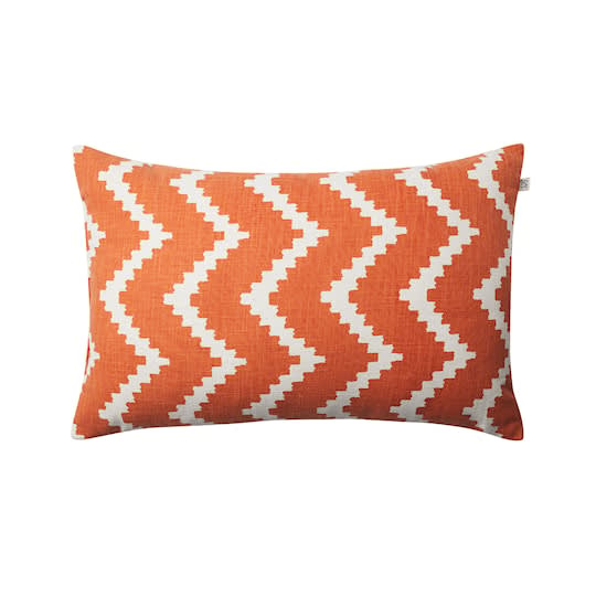 Chhatwal &amp; Jonsson Ikat Sema Outdoor Prydnadskudde Apricot Orange/Off White 40x60