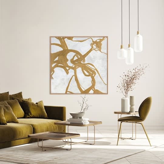 Malerifabrikken Goldplay Tavla Oak Frame 100x100cm