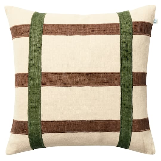 Chhatwal &amp; Jonsson Kiran Tyynynpäällinen Linen Cactus Green/Taupe 50x50