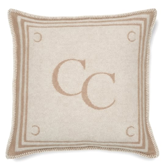 Classic Collection Monogram Kissenbezug Beige 50x50