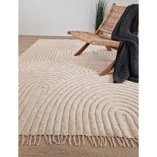 Nordic Home Chelsie Zen Bomullsmatta Creme 240x340