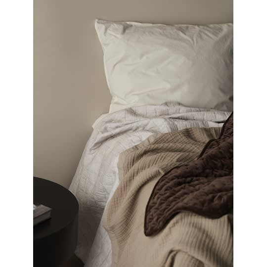 Svanefors Amie Stickerei 2-teilig Bettwäscheset Percale Offwhite