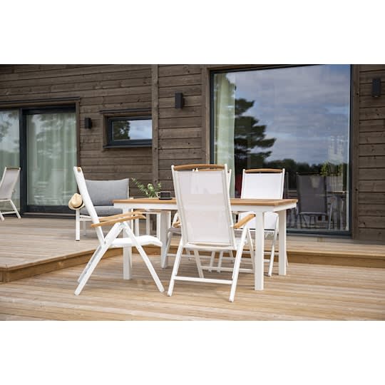 Nordic Outdoor Elsa Matbord Vit 160/240cm