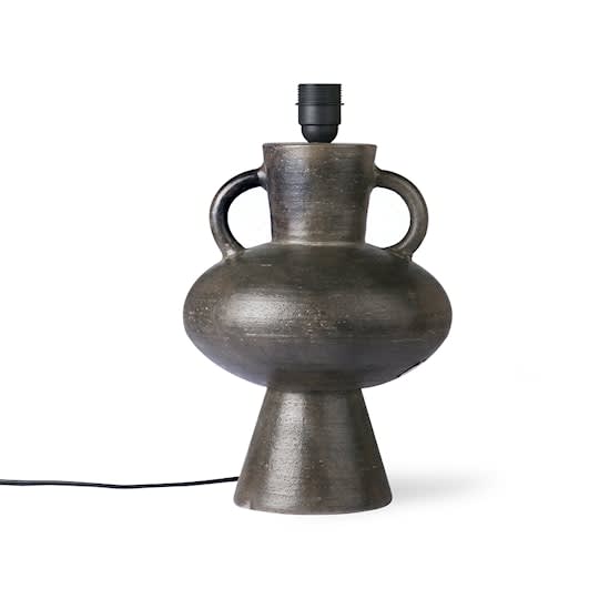 HKliving Stoneware Lampfot Charcoal 38cm