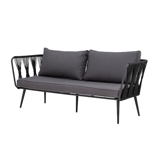 Bloomingville Pavone Lounge-sohva Musta 174cm