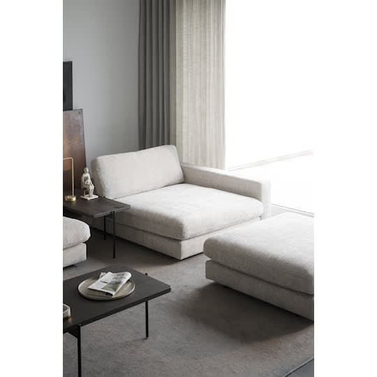 Rowico Home Duncan 1,5-Sitzer Modulares Sofa mit Chaiselongue rechts in Hellgrau