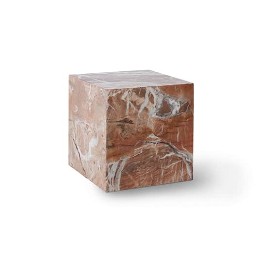 HKliving Rosa Marble Block Sidebord 30x30