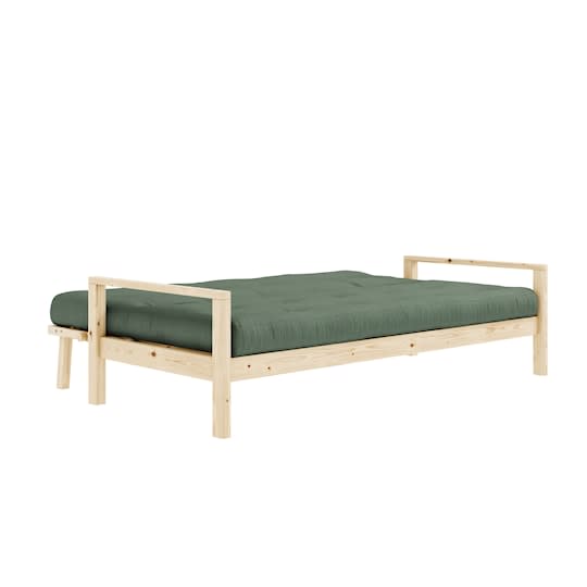 Karup Design Knob Bäddsoffa Natur/Olive Green 130cm