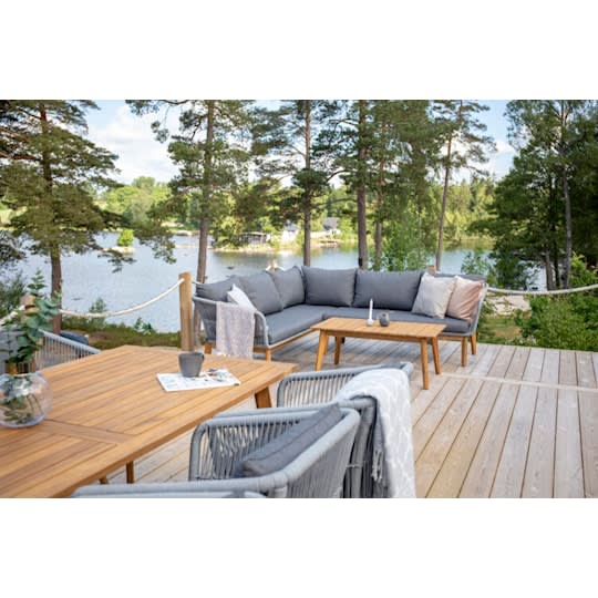 Nordic Outdoor Cia Loungesoffa inkl Bord Grey/Natur