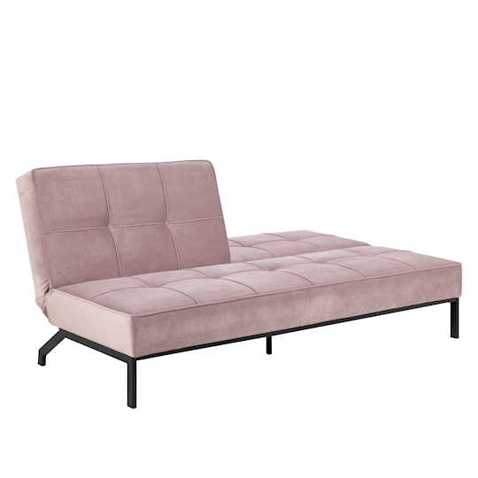 Nordic Home Sund Bäddsoffa Sammet Rosa 198cm