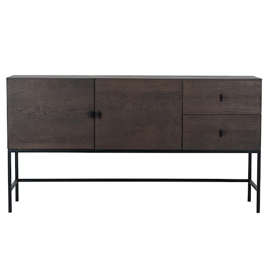 Sleepo Almina Sideboard Brun Ek/Svart 160cm