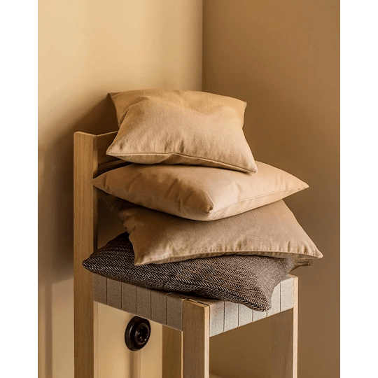 Linum Annabell Kuddfodral Camel Brown 50x50