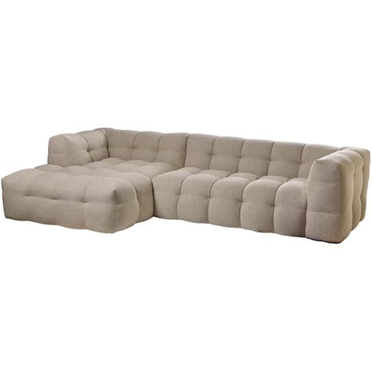 Sleepo Billie Divansofa Links Beige Bouclé