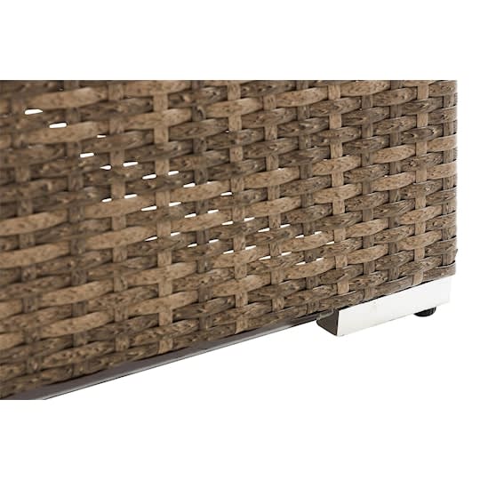 Nordic Outdoor Flynn 2-sits Loungsoffa Sand/Mörkgrå