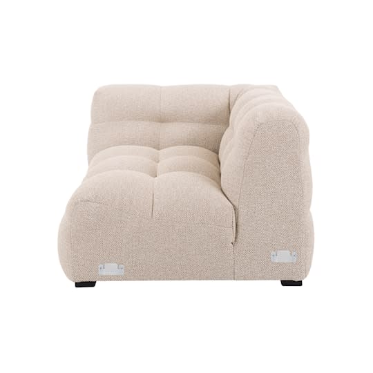 Sleepo Billie 1-Sitzer Sofa Modul Links Armlehne Beige Bouclé 118cm