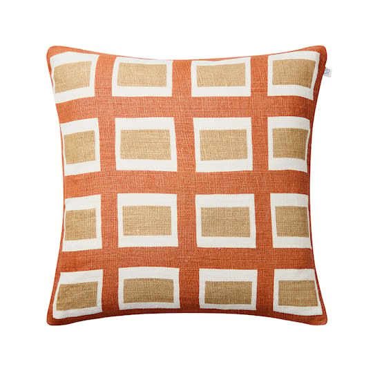 Chhatwal &amp; Jonsson Hira Putetrekk Linne Apricot Orange/Khaki 50x50