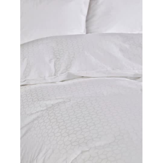 Tempur Satin Luxe Jacquard Pussilakanasetti Valkoinen 150x210