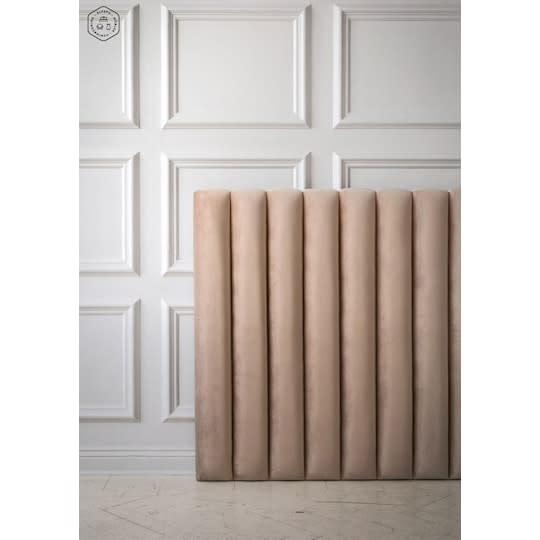 Sleepo Stella Kopfteil Samt Beige 160cm