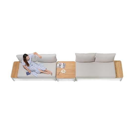 Nordic Outdoor Paola Loungesoffa inkl Bord Beige