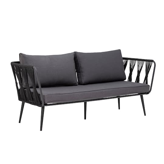 Bloomingville Pavone Loungesofa Schwarz 174cm