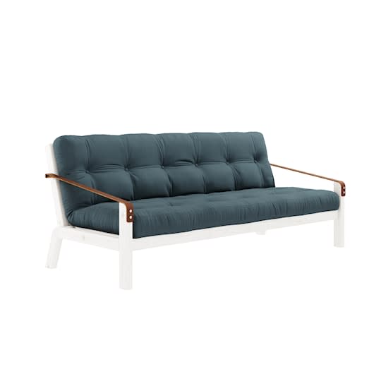 Karup Design Poetry Bäddsoffa Vit/Petrol Blue 204cm