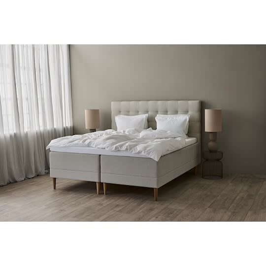 Tempur Promise Ramsäng Ivory 160x200 Pro Plus SmartCool 8cm Mjuk Rundat Ekben 19cm