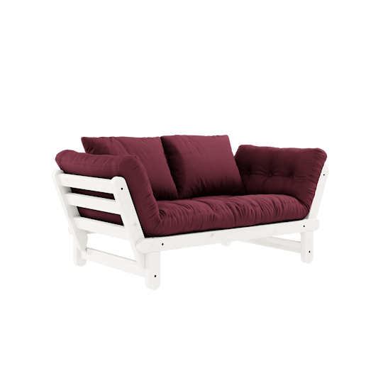 Karup Design Beat Bäddsoffa Vit/Bordeaux 200cm