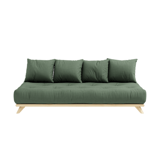 Karup Design Senza Bäddsoffa Natur/Olive Green 200cm