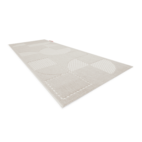 Fatboy Carpretty Catwalk Outdoor Teppich Jigsaw Cream/White 80x200