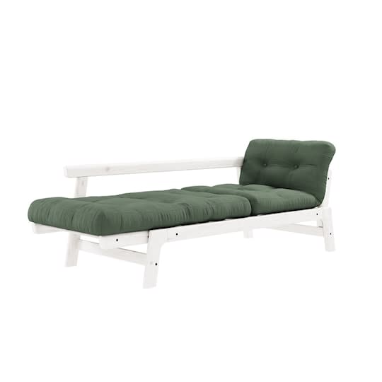 Karup Design Step Bäddsoffa Vit/Olive Green 200cm