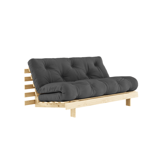 Karup Design Roots Bäddsoffa Natur/Dark Grey 160cm