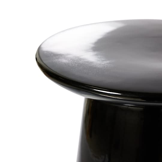 HKliving Earthenware Sivupöytä Glossy Black M