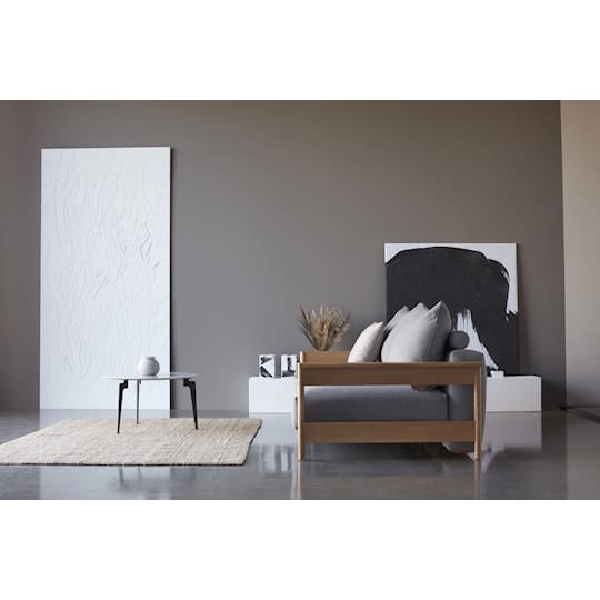 Innovation Living Malloy Bäddsoffa Wood/Bouclé Ash Grey 150x200