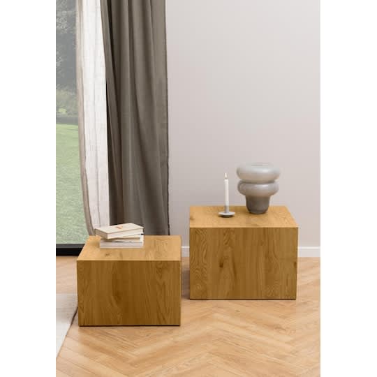 Nordic Home Taxus Couchtisch Eiche 2er-Pack