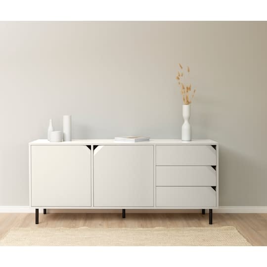 Tenzo Corner Sideboard Cotton White Matte 176.5cm