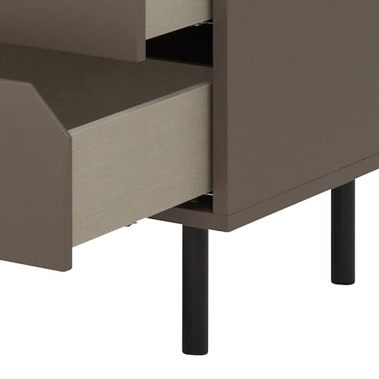 Tenzo Corner Sideboard Dark Taupe Matte 176.5cm