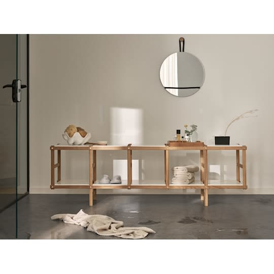 Design House Stockholm Frame Hylla Low Oak/White