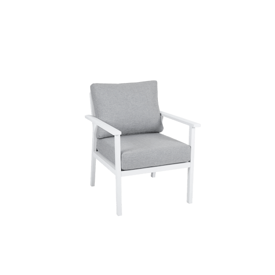 Brafab Samvaro Loungestol Vit/Pearl Grey 69cm