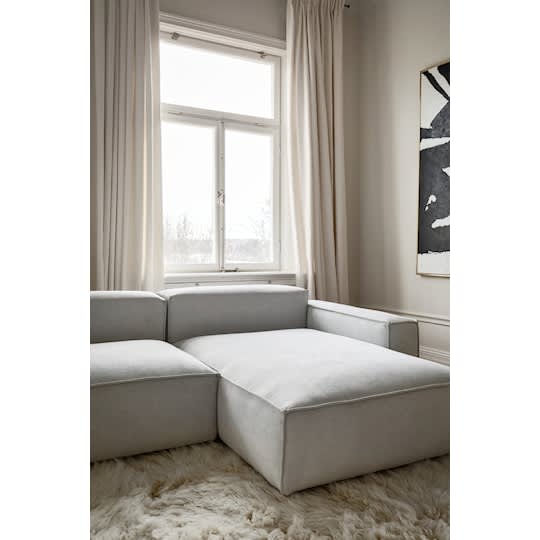 Sleepo Louie Divansofa Høyre Greige 348cm