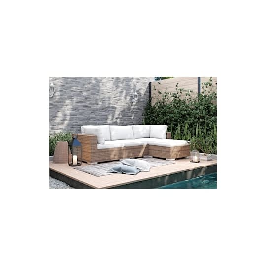 Nordic Outdoor Bora 4-seter Loungesofa inkl. Divan Sand