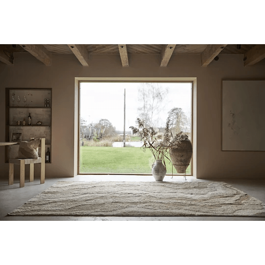 Boel &amp; Jan Idun Bomullsmatta Beige/Brun 160x240