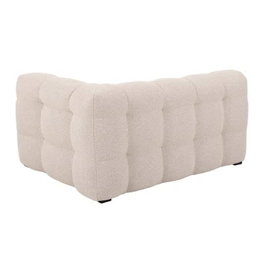 Sleepo Billie 1.5-istuttava Sivumoduuli Oikea Käsinoja Beige Bouclé 141cm