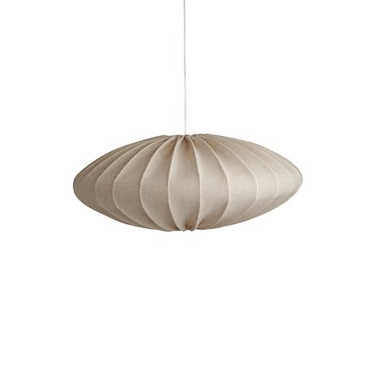 Watt &amp; Veke Ellipse Deckenlampe Leinen Natur 65cm