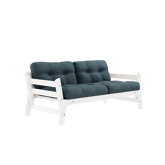 Karup Design Step Bäddsoffa Vit/Petrol Blue 200cm