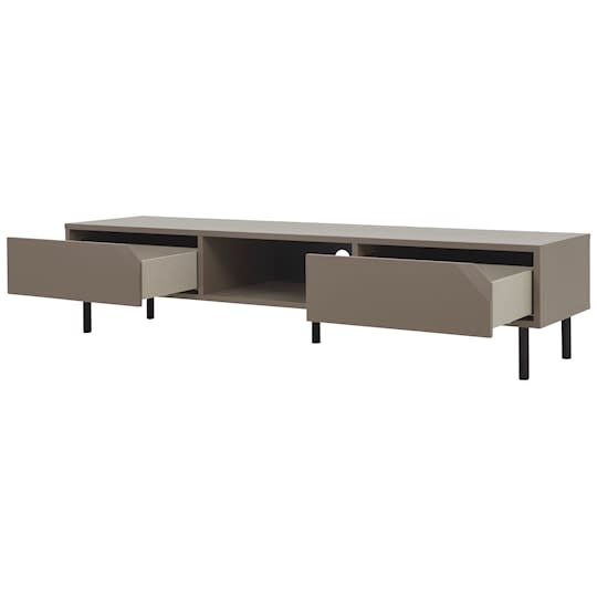 Tenzo Corner TV-bänk Dark Taupe Matte 176.5cm