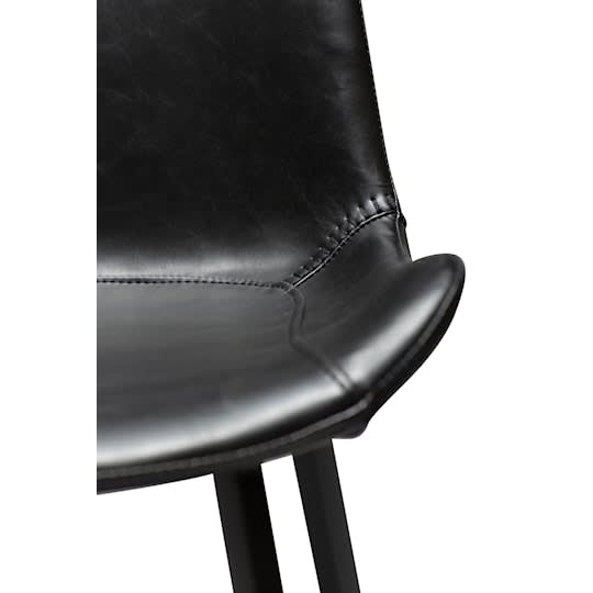 Dan Form Hype Barhocker Kunstleder Schwarz 75cm